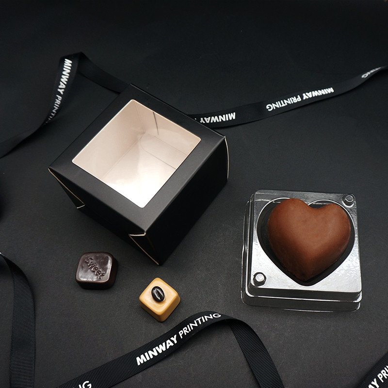 Single Hot Chocolate Bombs Black Box with Insert for Shipping Supplier