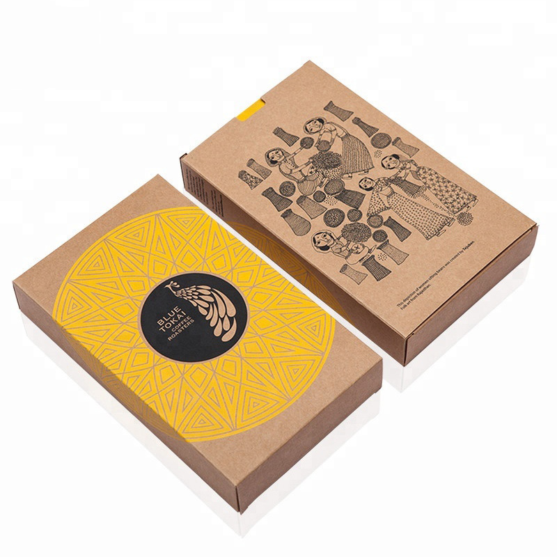 Minway Custom Brown Kraft Paper Gift Box For Candy/Coffe/Nut