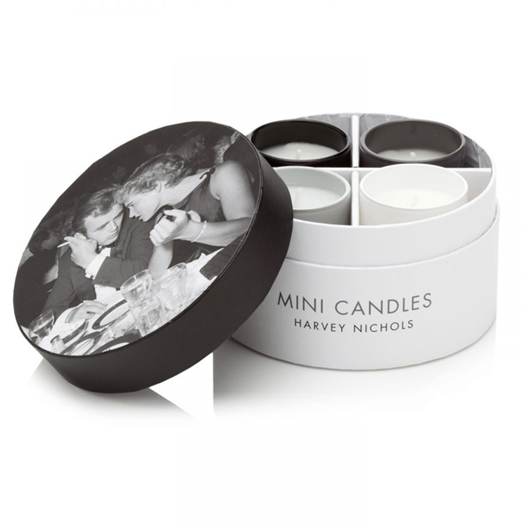 Printed 4 Pieces Homemade Candle Cardboard Tube Gift Set Box