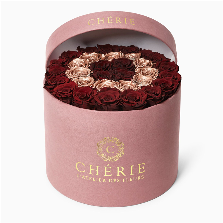 Custom Luxury Preserved Velvet Flower Box