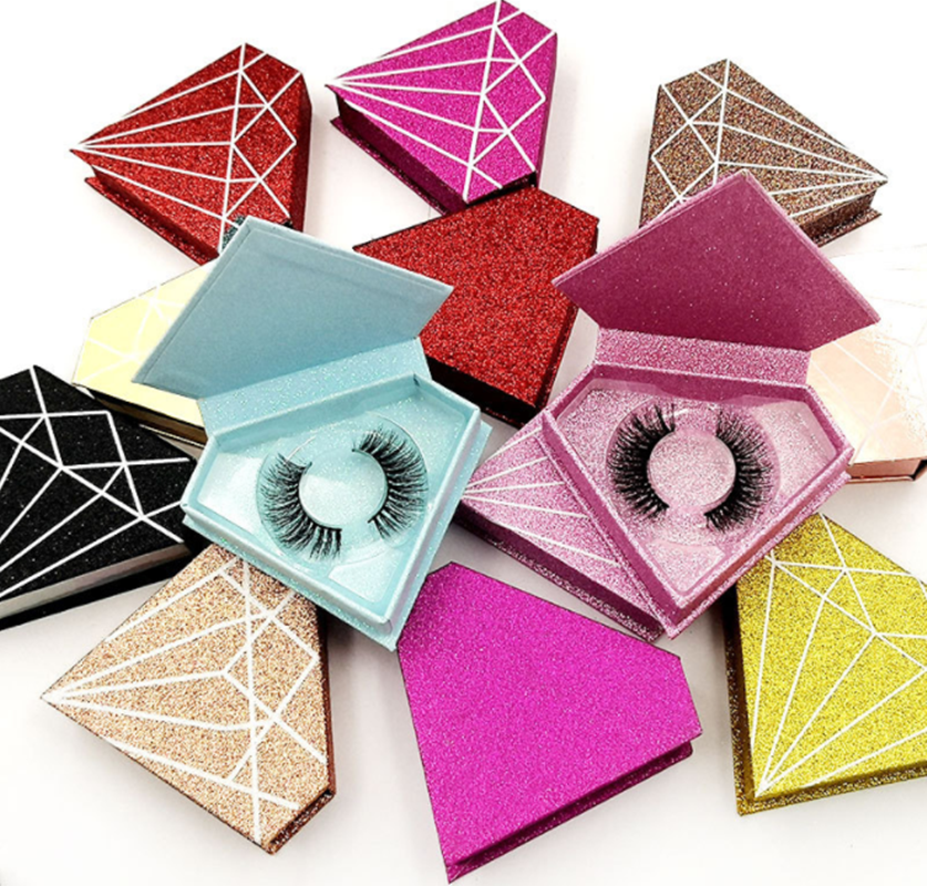 About Diamond Shaped Creative Packaging For Eyelashes Boxes