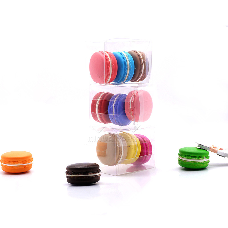 Transparent 3 Pack Macaron Boxes