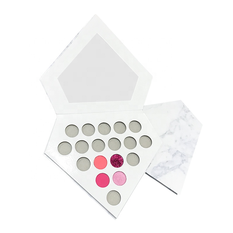 Private Label Marble Diamond Eyeshadow Palette Cardboard Box