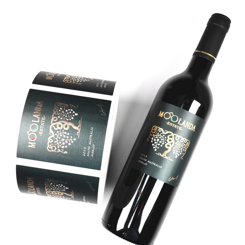 Printing Black Label Red Wine For Bottle