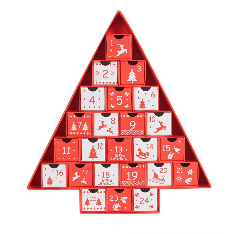 Custom Retail Christmas Chocolate Advent Calendar Gift Box